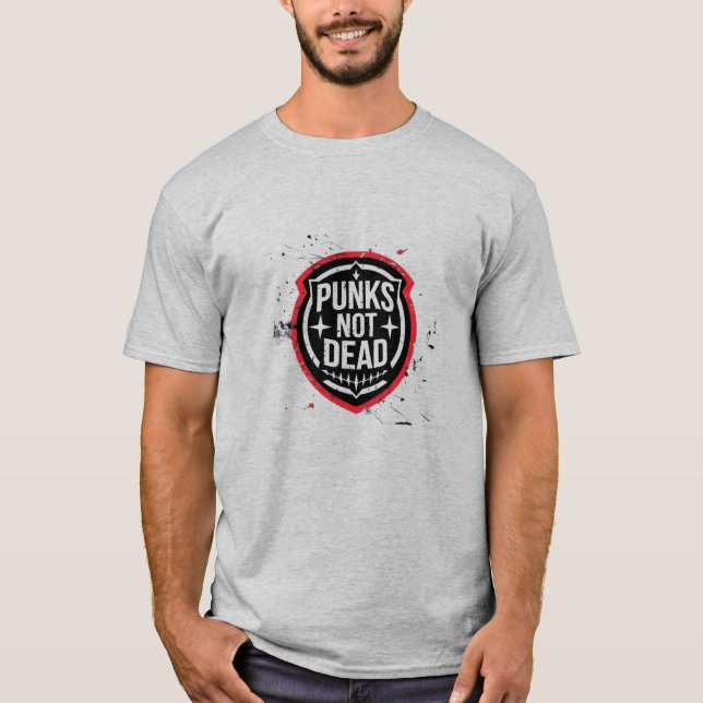 Punks pas Dead Grunge T-Shirt (Devant)