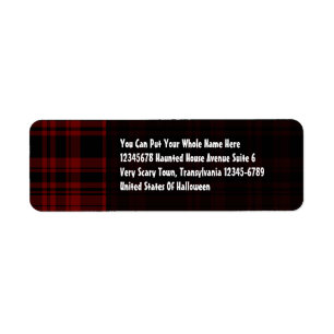 Punky Plaid Blood Red