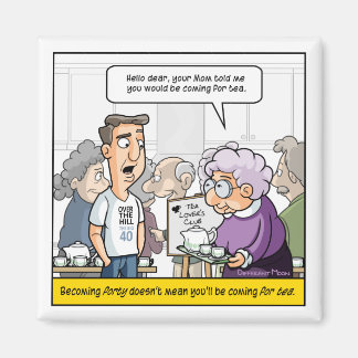 Punny 40th Birthday Refrigerator Magnets