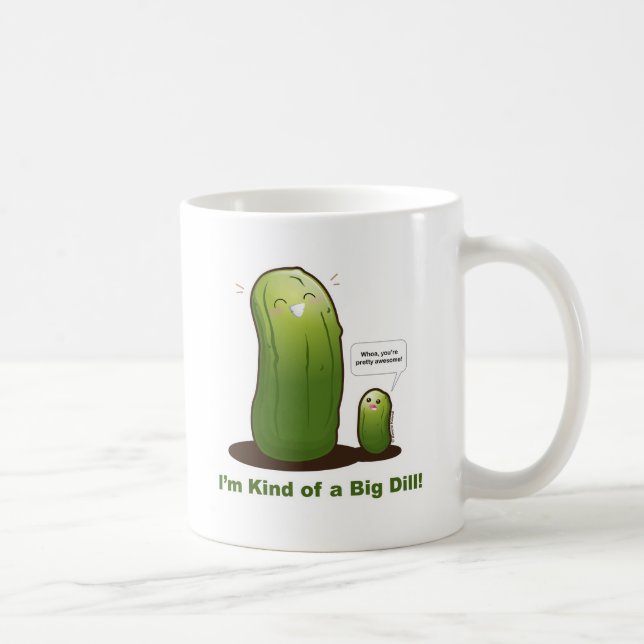 Punny Big Pickle Coffee Mug (Right)