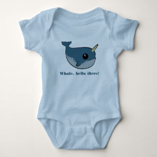 Punny Narwhal Baby Bodysuit