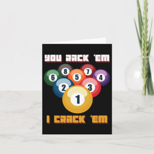 Puns Billiards Player Or Athlete  Card