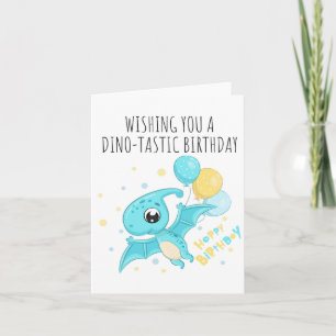Puns Dino-Tastic Carte Anniversaire