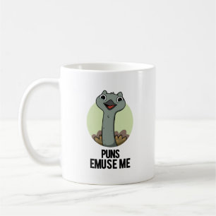 Puns Emuse Me Funny Emu Pun  Coffee Mug