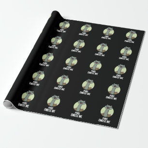 Puns Emuse Me Funny Emu Pun Dark BG Wrapping Paper