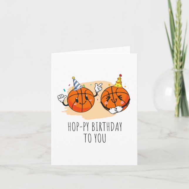 Puns Hop-py Carte Anniversaire (Devant)