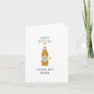 Puns plus âgés mais plus sages Carte d'anniversair