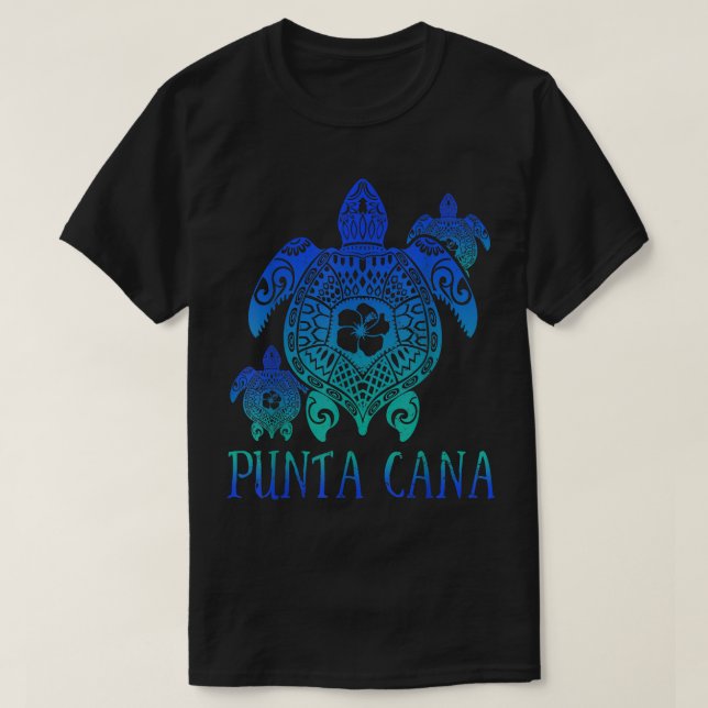 Punta Cana 2022 Dominican Sea Turtles 2022 Vacatio T-Shirt (Design Front)