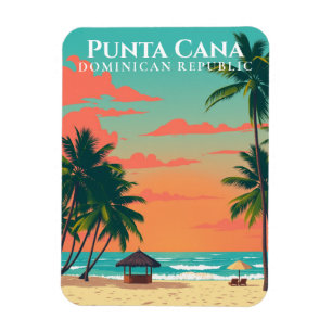 Punta Cana Beach Art Souvenir Dominican Republic  Magnet