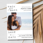 Punta Cana Beach Destination Wedding Save The Date<br><div class="desc">Our Punta Cana Destination Beach Wedding Save the Date Card with Photo will not only announce your special day but also transport your guests to the breathtaking destination where your love story will unfold. Set the stage for a memorable celebration that they'll be thrilled to be a part of. Order...</div>