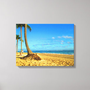 PUNTA CANA BEACH ON CANVAS     20 "x 16" Print