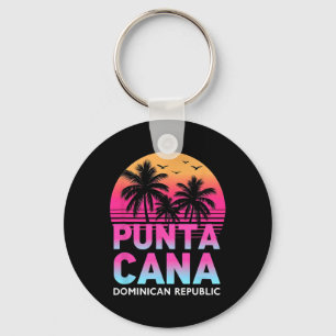 Punta Cana Dominican Republic Beach Vacation Famil Keychain