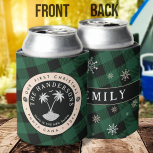 Punta Cana Dominican Republic Palm Tree Souvenir Can Cooler