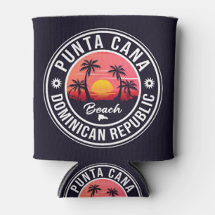 Punta Cana Dominican Republic - Retro Souvenir 80s Can Cooler