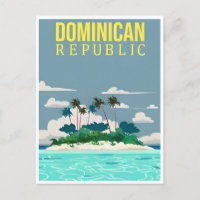 Punta Cana Dominican Republic Travel Art Vintage 