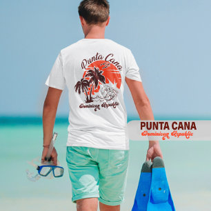 Punta Cana Dominican Retro Sunset Souvenir 60s T-Shirt
