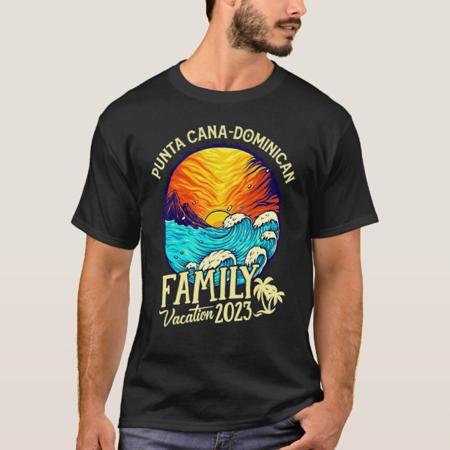 Punta Cana Dominican Vacation 2023 Matching Family T-Shirt (Front)