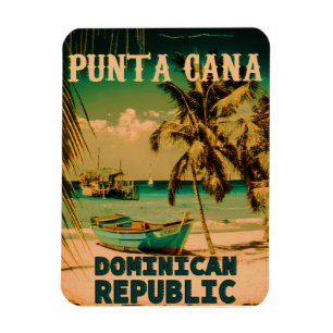 Punta Cana Dominican - Vintage Souvenir 80s Magnet