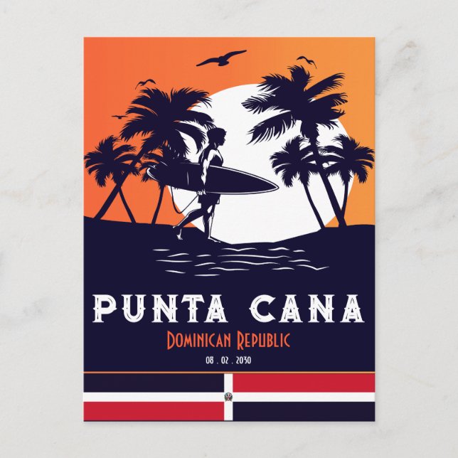 Punta Cana Dominican - Vintage Souvenir 80s Postcard (Front)