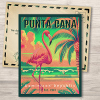 Punta Cana DR Retro Flamingos Souvenir 1960s