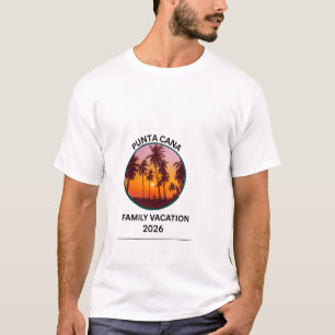 Punta Cana Family Vacation Tropical Beach Sunset  T-Shirt