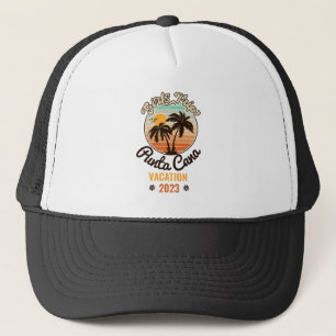 Punta Cana personalize Vacation 2023 Retro 60s Trucker Hat