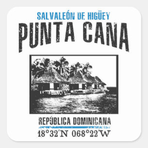 Punta Cana Square Sticker