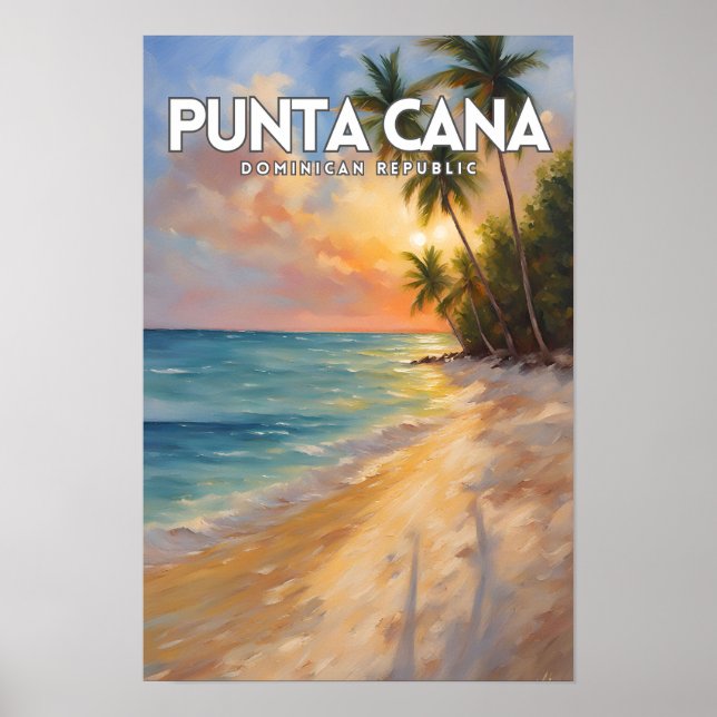 Punta Cana Travel Art Poster (Front)