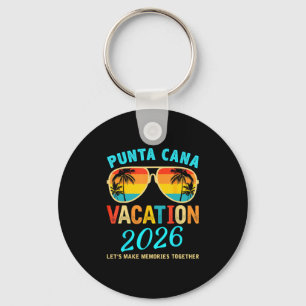 Punta Cana Trip 2026 Beach Vacation Summer Hollida Keychain