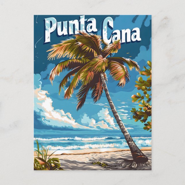 Punta Cana Vintage Postcard (Front)