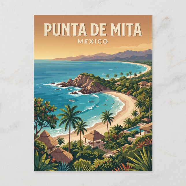 Punta de Mita Mexico Postcard (Front)