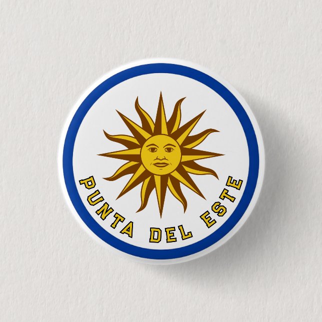 Punta del Este, Uruguay 1 Inch Round Button (Front)
