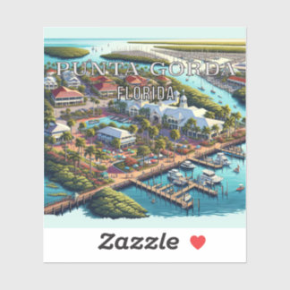 Punta Gorda Florida 3 Inch Vinyl Sticker