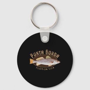 Punta Gorda Florida Fishing Souvenir  Keychain