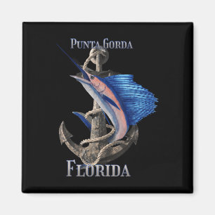 Punta Gorda Florida Swordfish Marlin Ocean Fishing Magnet