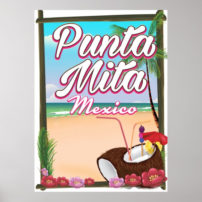 Punta Mita, Mexico Beach travel poster (Front)