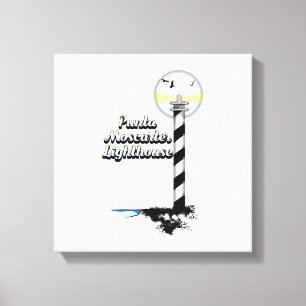 Punta Moscarter Lighthouse Canvas Print