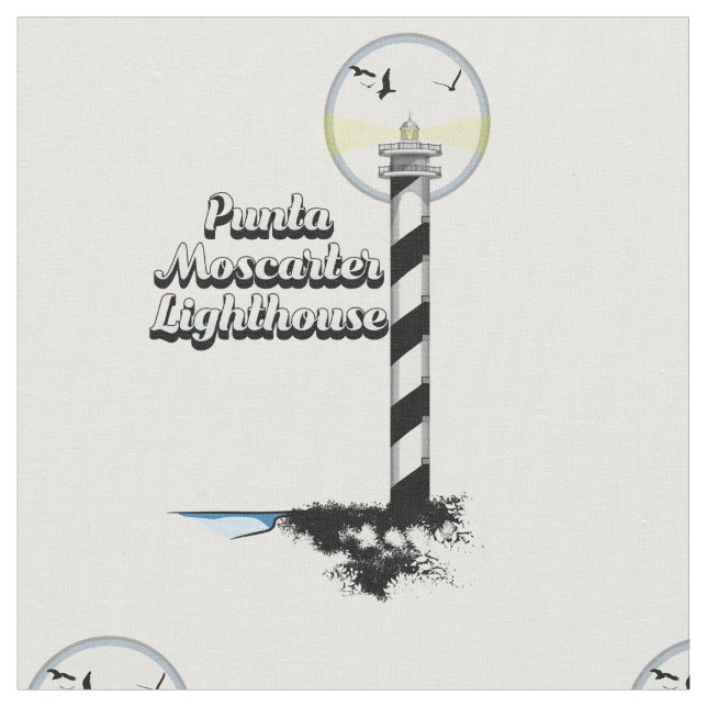 Punta Moscarter Lighthouse Fabric (Close Up)