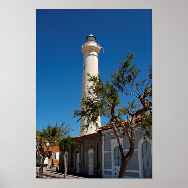 Punta Secca lighthouse, Sicily, Italy Poster (Front)