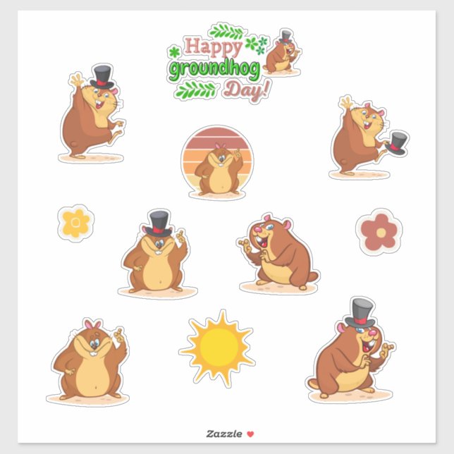 Punxsutawney Phil Groundhog Day old man winter (Sheet)