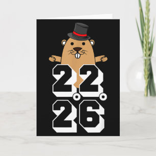 Punxsy Phils Cute Groundhog Day Feb 2nd 2026 Holid Card