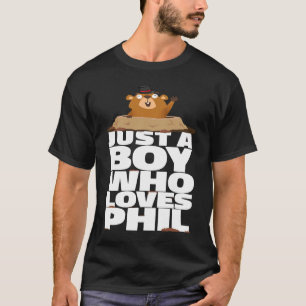 Punxsy Phil's Cute Groundhog Day Holiday Idea for T-Shirt