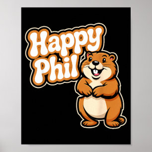 Punxy Phils Cute Groundhog Day Costume February 2n Poster
