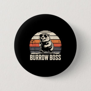 Punxy Phils Groundhog Day Costume February 2nd Bur 2 Inch Round Button