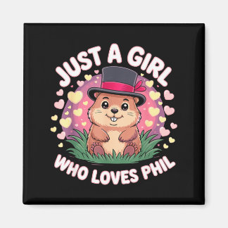Punxy Phils Groundhog Day Costume February 2nd Cut Magnet