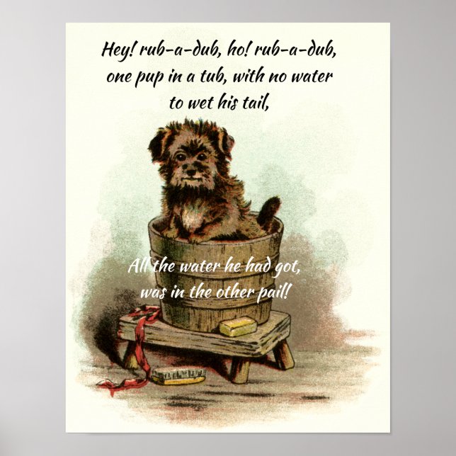 "Pup in a Pail" Poster (Front)