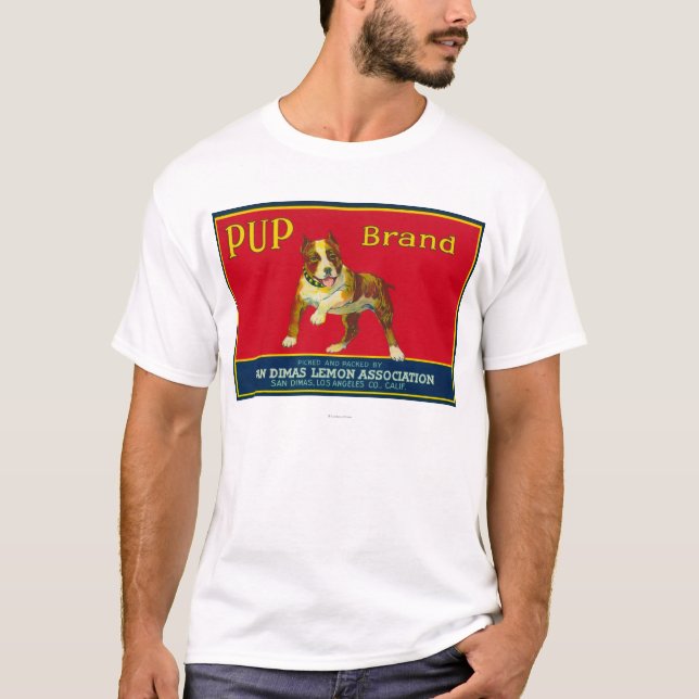 Pup Lemon LabelSan Dimas, CA T-Shirt (Front)
