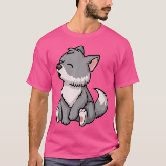 Pup Whelp Wolf Anime Chibi Kawaii Japanese Funny T-Shirt