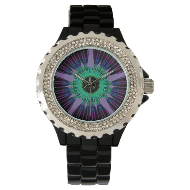 Pupil Eye Rhinestone Horloge van N. A. Watch (Front)