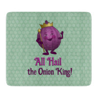 Puple Onion on Green - King with Crown - your text